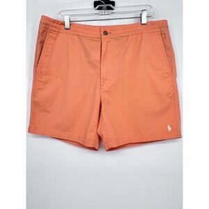 Polo Ralph Lauren Prepster Chino Shorts Orange Men's XL Stretch Classic Fit Pony